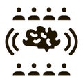 collective mind icon Vector Glyph Illustration