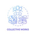 Collective works concept icon
