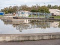 Collector bridge of sedimentation tank in sewage water treatment plant