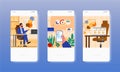 Collector buying NFT crypto art. Non-fungible token. Mobile app screens, vector website banner, web site design template