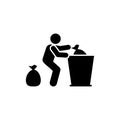 Collector, trash, rubbish icon. Element of workers icon. Premium quality graphic design icon. Signs and symbols collection icon