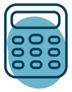 Colledge calculator, icon Royalty Free Stock Photo