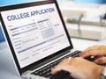 College Application Form Education Concept Royalty Free Stock Photo