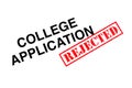 College Application Rejected