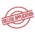 College Application rubber stamp