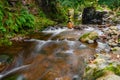 College Burn flows from the Cheviot Hills near Hethpool Royalty Free Stock Photo