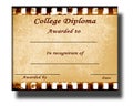 College diploma Royalty Free Stock Photo