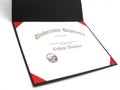 College Diploma in Frame Royalty Free Stock Photo