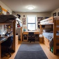 College Dorm. AI Generated