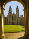 All Soul`s College - Oxford University - UK Royalty Free Stock Photo