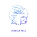 College fees concept icon