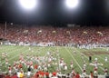 College Football players running at halftime Royalty Free Stock Photo