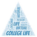 College Life word cloud