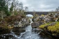 College Linn Waterfall and pool on the Water of Ken at Kendoon, Scotland