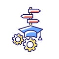 College major RGB color icon Royalty Free Stock Photo