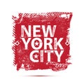 College New York typography, t-shirt Royalty Free Stock Photo