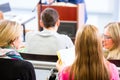 College professor giving lecture for students Royalty Free Stock Photo