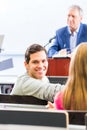 College professor giving lecture for students Royalty Free Stock Photo