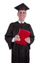 College Professor Teacher Smiling Isolated, Book Royalty Free Stock Photo