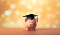College Student Education Investment Piggy Bank Royalty Free Stock Photo