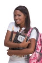 College student young African American woman Royalty Free Stock Photo