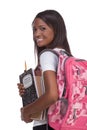 College student young African American woman Royalty Free Stock Photo