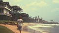 College Sweethearts On Bali Beach