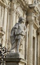  Architectural detail outside San Sebastiano Church Acireale Sicily Italy