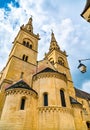 Collegiate church in Neuchatel, Switzerland Royalty Free Stock Photo