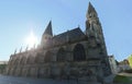 The Catholic Collegiate church Notre-Dame of Poissy. France. Royalty Free Stock Photo