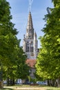 The collegiate church of Saint-Thomas-de-Cantorbery in Crepy-en-Valois Royalty Free Stock Photo