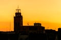 The collegiate church of San AntolÃÂ­n is, together with the Castle of La Mota, the most important historical building in Medina Royalty Free Stock Photo