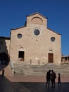 Collegiate church in San Gimignano, Italy Royalty Free Stock Photo