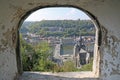 Collegiate Notre Dame Church from the citadel in Dinant Royalty Free Stock Photo