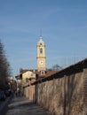 Santa Croce transl. Holy Cross church in Collegno Royalty Free Stock Photo