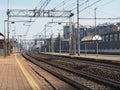 Collegno railway station Royalty Free Stock Photo