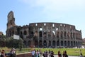 Collesium is full of tourists in Rome Royalty Free Stock Photo