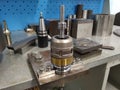 Collet chuck CNC spindle Royalty Free Stock Photo