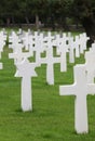 Colleville-sur-Mer,FRA,France - August 21, 2022: American Military Cemetery and crosses and David star