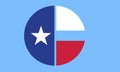 Collin county flag vector illustration isolated on background. County in Texas State. USA county symbol. Royalty Free Stock Photo
