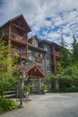 COLLINGWOOD, ON, CANADA - JULY 19, 2017: View of lodging and res