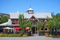 COLLINGWOOD, ON, CANADA - JULY 19, 2017: View of lodging and res