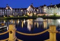 Collingwood Ontario Hotel at night Royalty Free Stock Photo