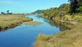 Collingwood River and Town, Golden Bay New Zealand Royalty Free Stock Photo