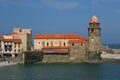 Collioure church Royalty Free Stock Photo