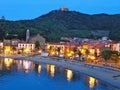 Collioure, evening reflections, France