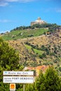 Collioure with the Fort Saint-Elme, Southern France Royalty Free Stock Photo