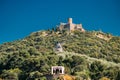 Collioure, France. Fort Saint Elme In Sunny Spring Day. Old Medi Royalty Free Stock Photo