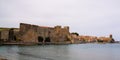 Collioure France panoramic view of the ramparts of medieval castle French Royalty Free Stock Photo