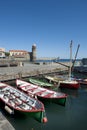Collioure harbor and the church